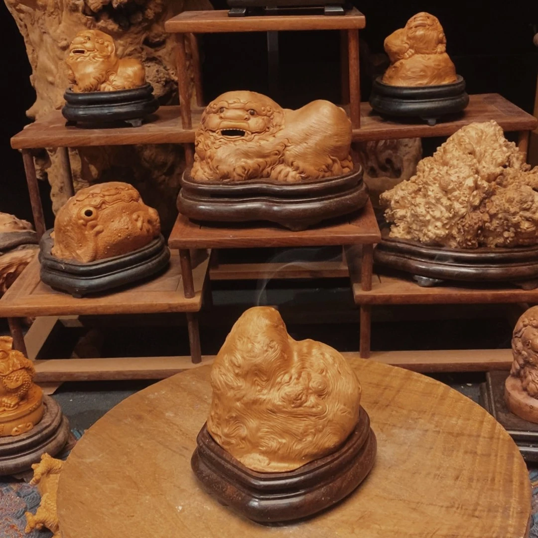 凭***风荔枝木随形香炉一个