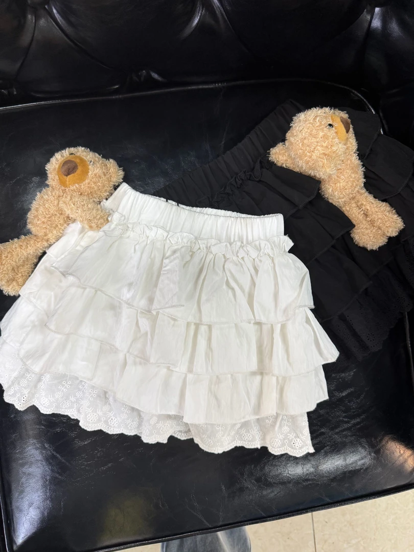 女童高货黑白13D小熊蛋糕裙