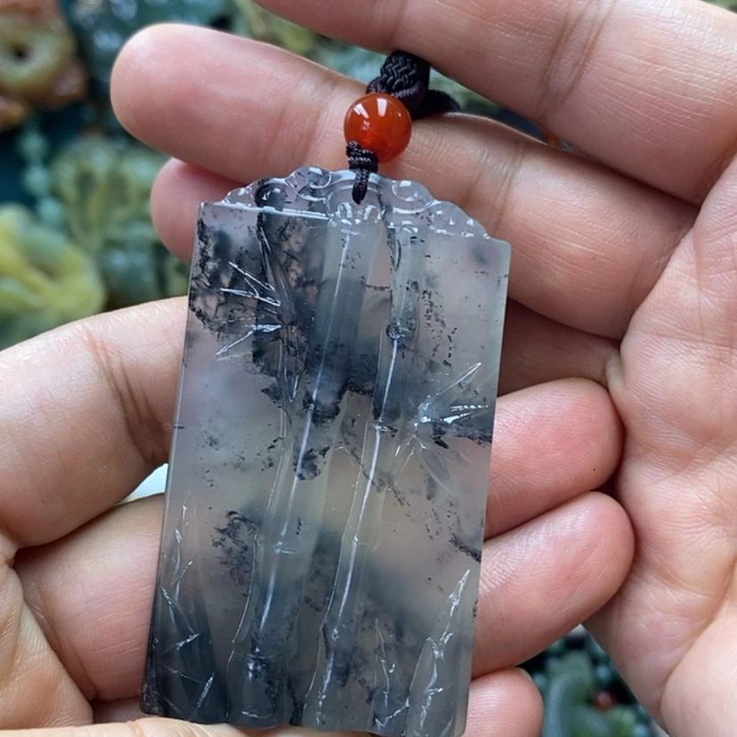 【闪购商品】蛇纹石玉未镶嵌吊坠