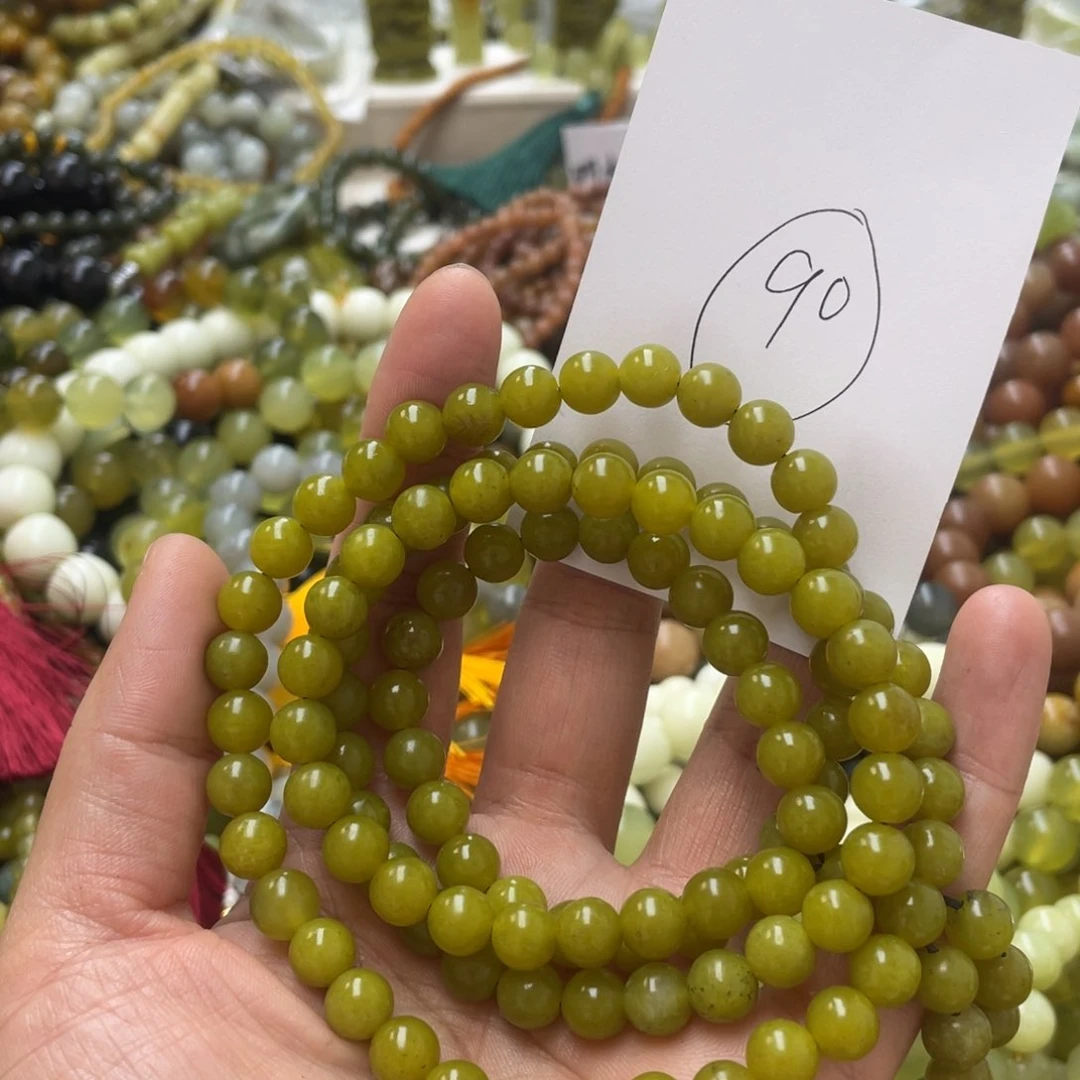 透闪石-蛇纹石玉手链未镶嵌