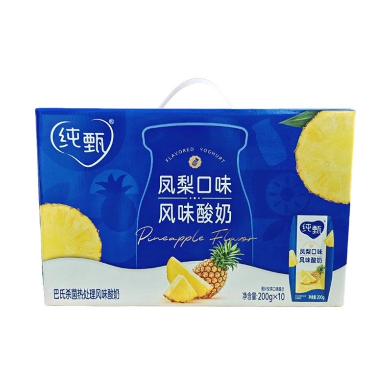 纯甄巴氏杀菌热处理凤梨利乐钻.200g*10/箱（五月新日期）