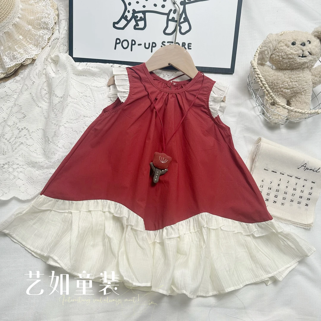 番茄家*【亦绯】夏季上新小飞袖连衣裙D-W625