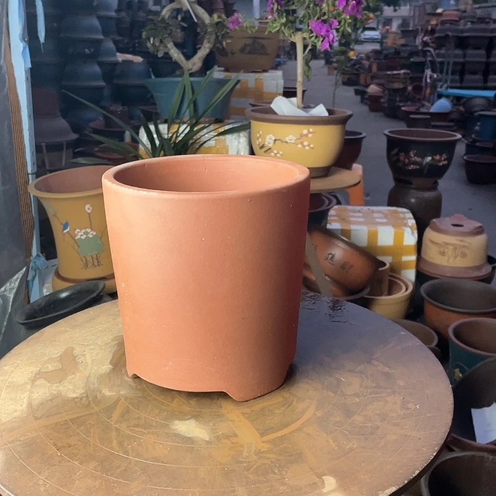 紫砂宜兴紫砂光版笔筒大