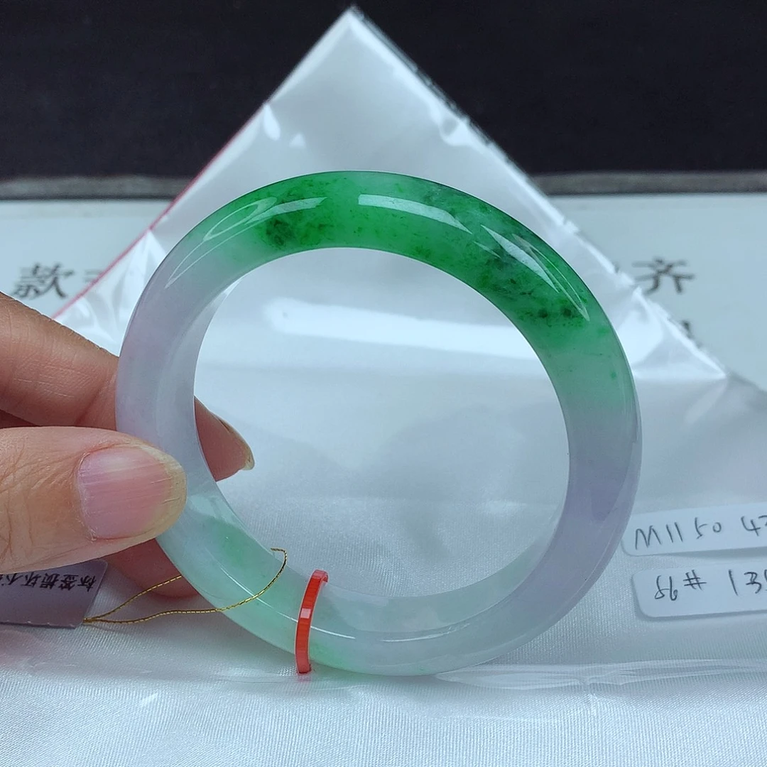 翡翠未镶嵌手镯56圈5043