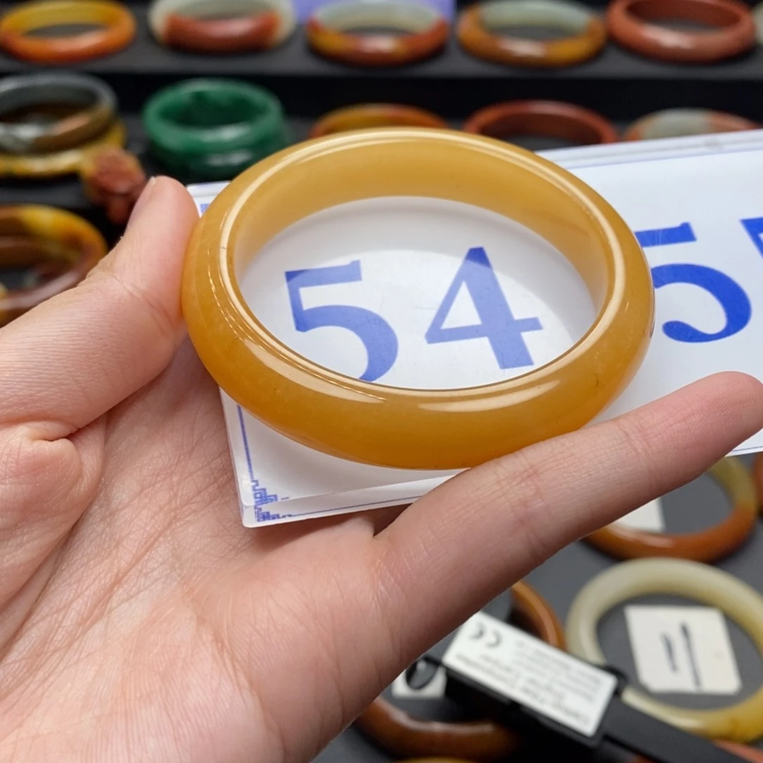 石英质玉（黄龙玉）手镯未镶嵌旺***星