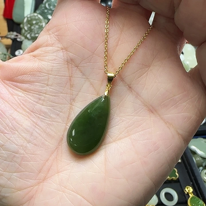 吊坠(赠链)银S925镶嵌和田玉