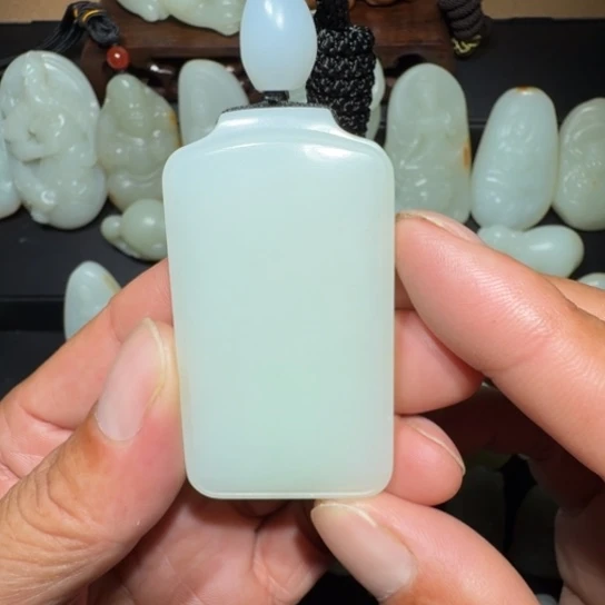 吊坠(不含链)未镶嵌和田玉旭***子