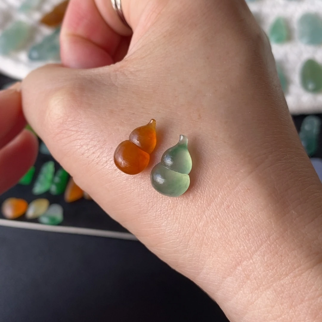 定制翡翠未镶嵌葫芦