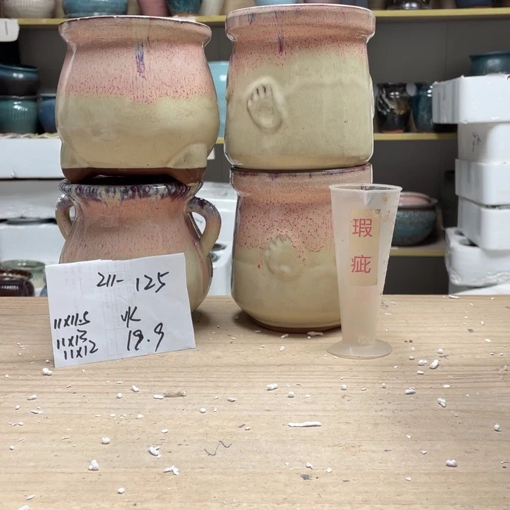 紫砂花盆多肉花盆微瑕125