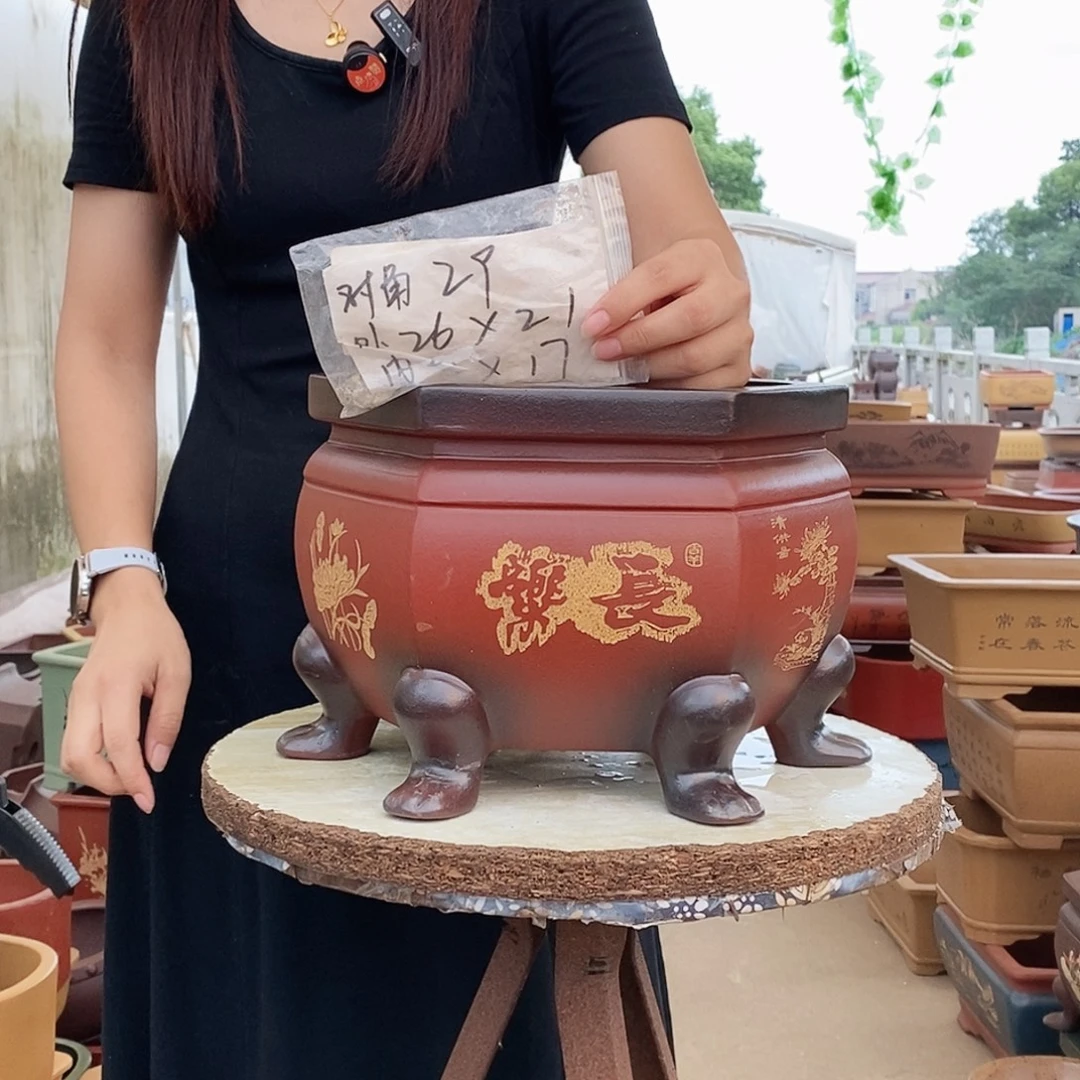 紫砂花盆紫砂花盆