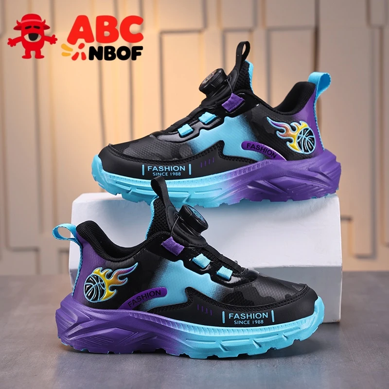 ABC NBOF童鞋2025男童轻便运动鞋中小学新款中大童防水潮流老爹鞋