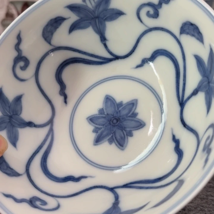 希****摆件摆件好看青花赏碗