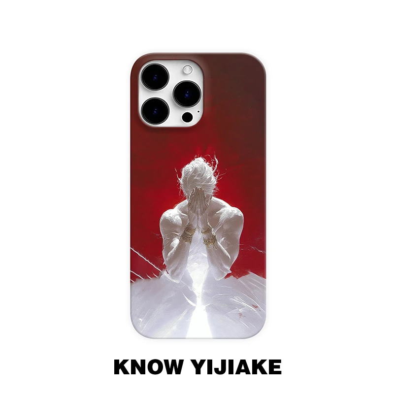 陷入沉思适用苹果16e创意手机壳15promax个性14艺术13ins12小众11