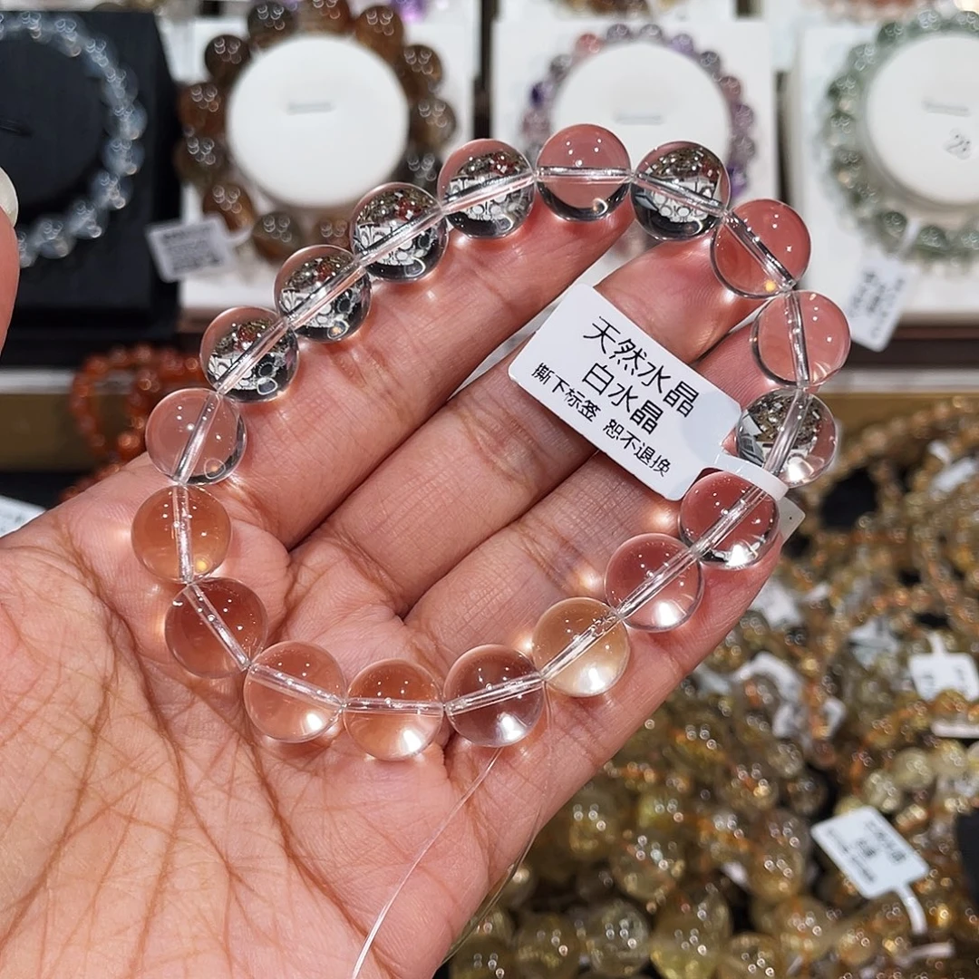 水晶未镶嵌手串已实名白水晶11m