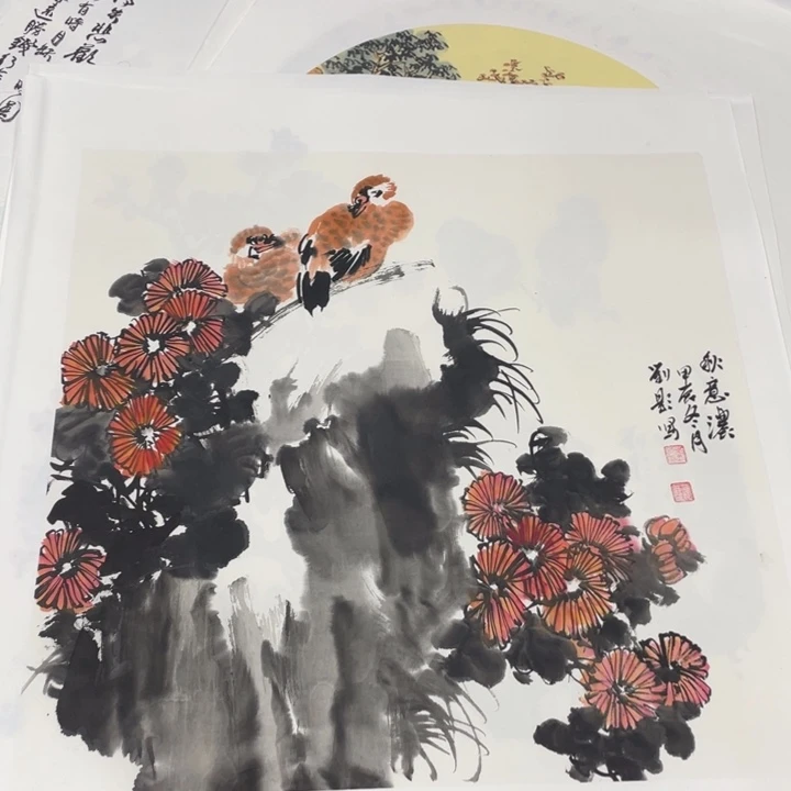 国画三尺斗方作品