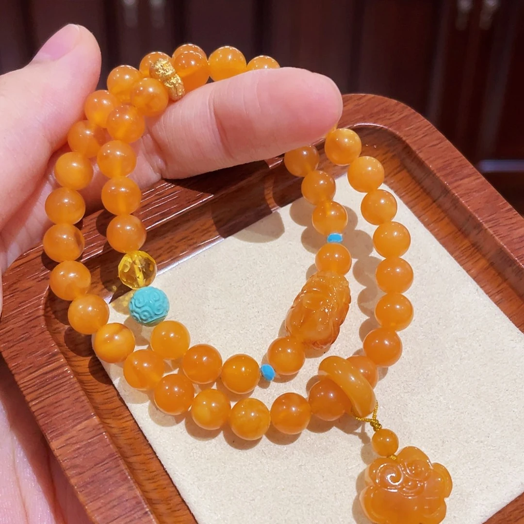 蜜蜡手链未镶嵌手串