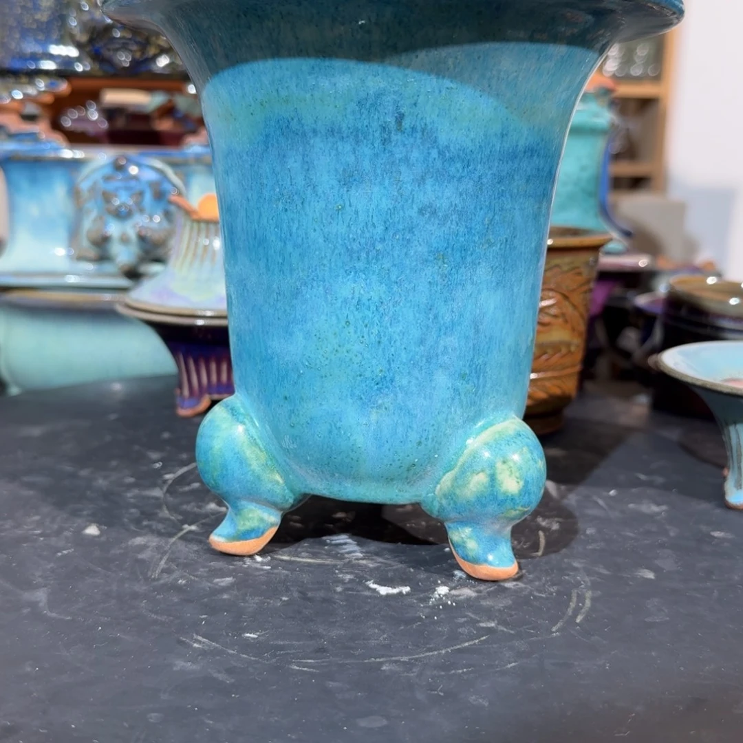 怀***念摆件陶觉象钧创盆景微瑕