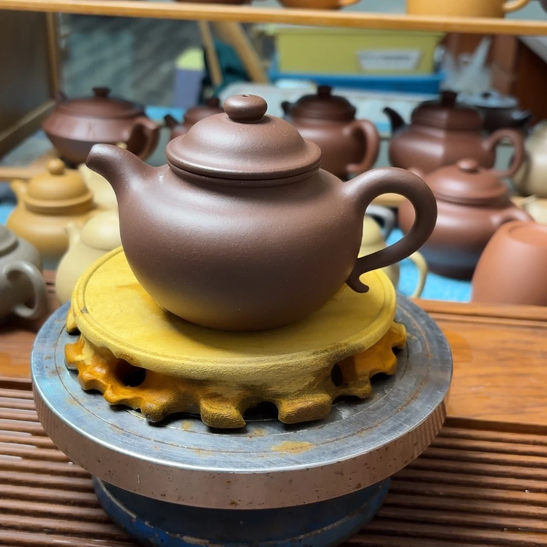 m***森茶壶紫砂半手工制作
