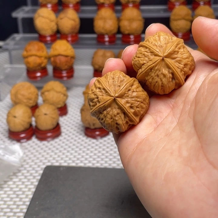 文玩核桃把件热****】5聚宝四棱