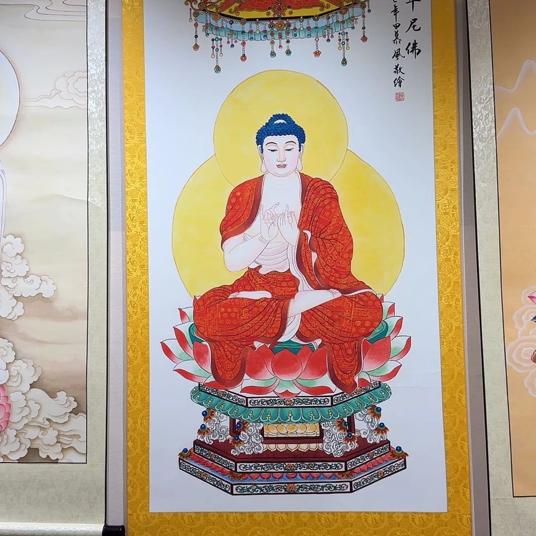 越***好国画释迦摩尼佛一副