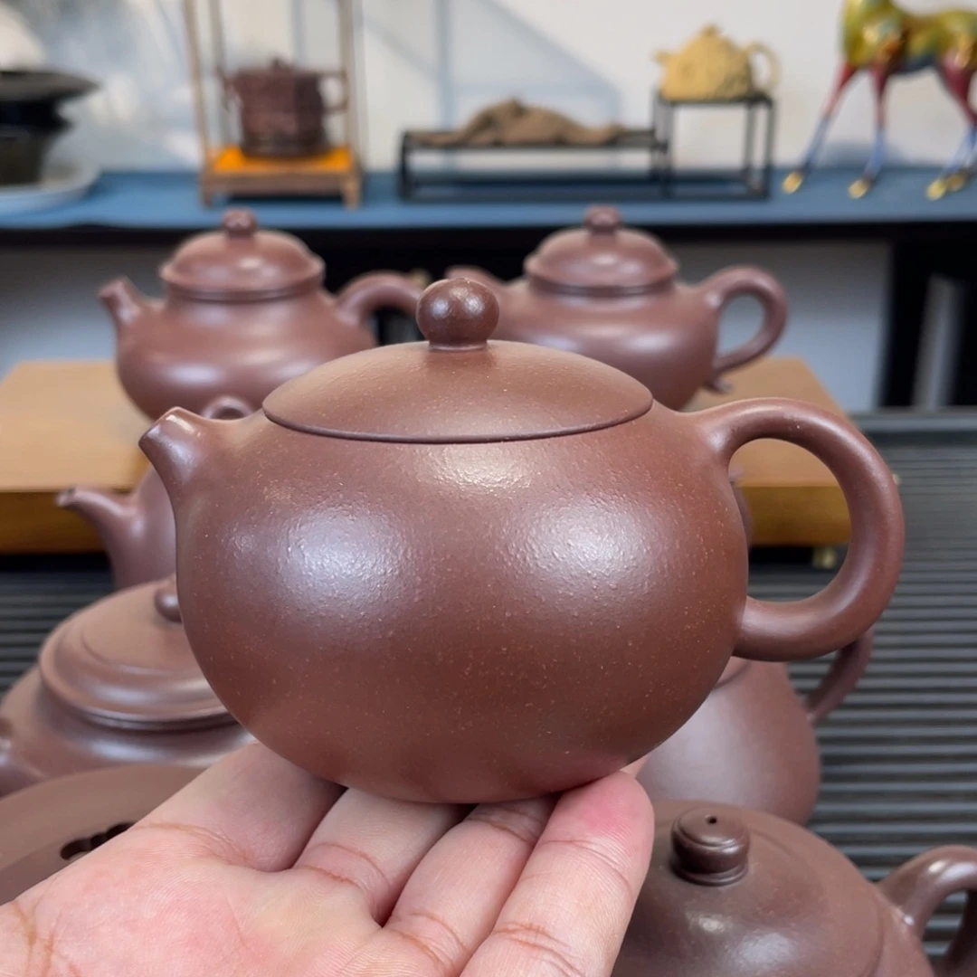 っ***潇紫砂茶壶老紫泥西施210cc