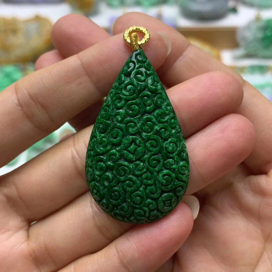 翡翠未镶嵌颈饰主****～翡翠