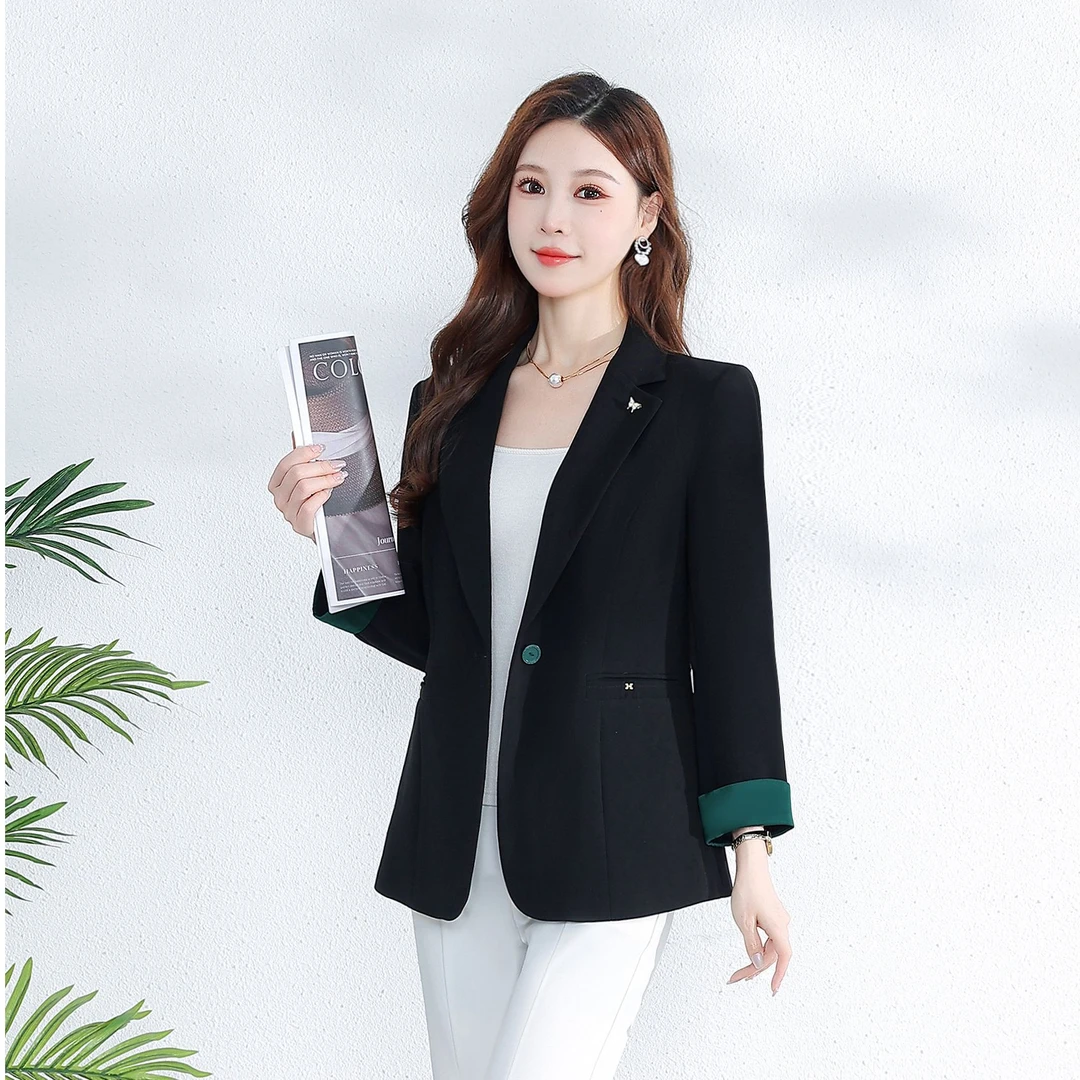 【玲玲】宠粉高品气质西服（绿袖口）