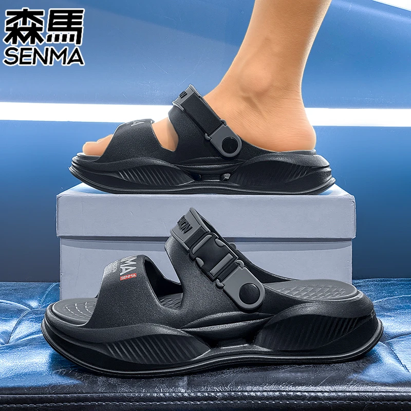 森马凉鞋男款夏季新款户外休闲运动拖鞋男士防滑厚底踩屎感沙滩鞋