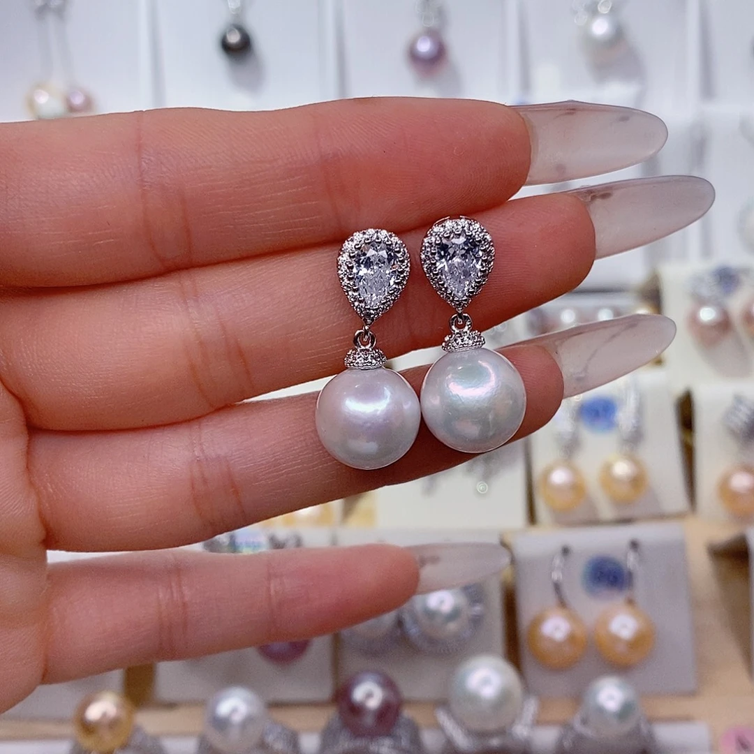 淡水珍珠未镶嵌耳饰