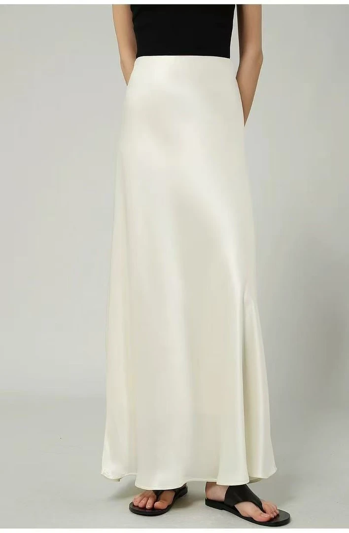 新中式 时尚百搭醋酸半裙-101-