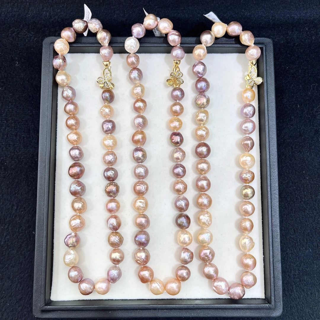 天然珍珠 淡水糖果巴洛克项链  多样性发一 S976