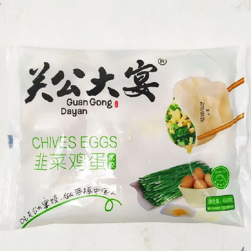 关公大宴韭菜鸡蛋饺子450g/袋