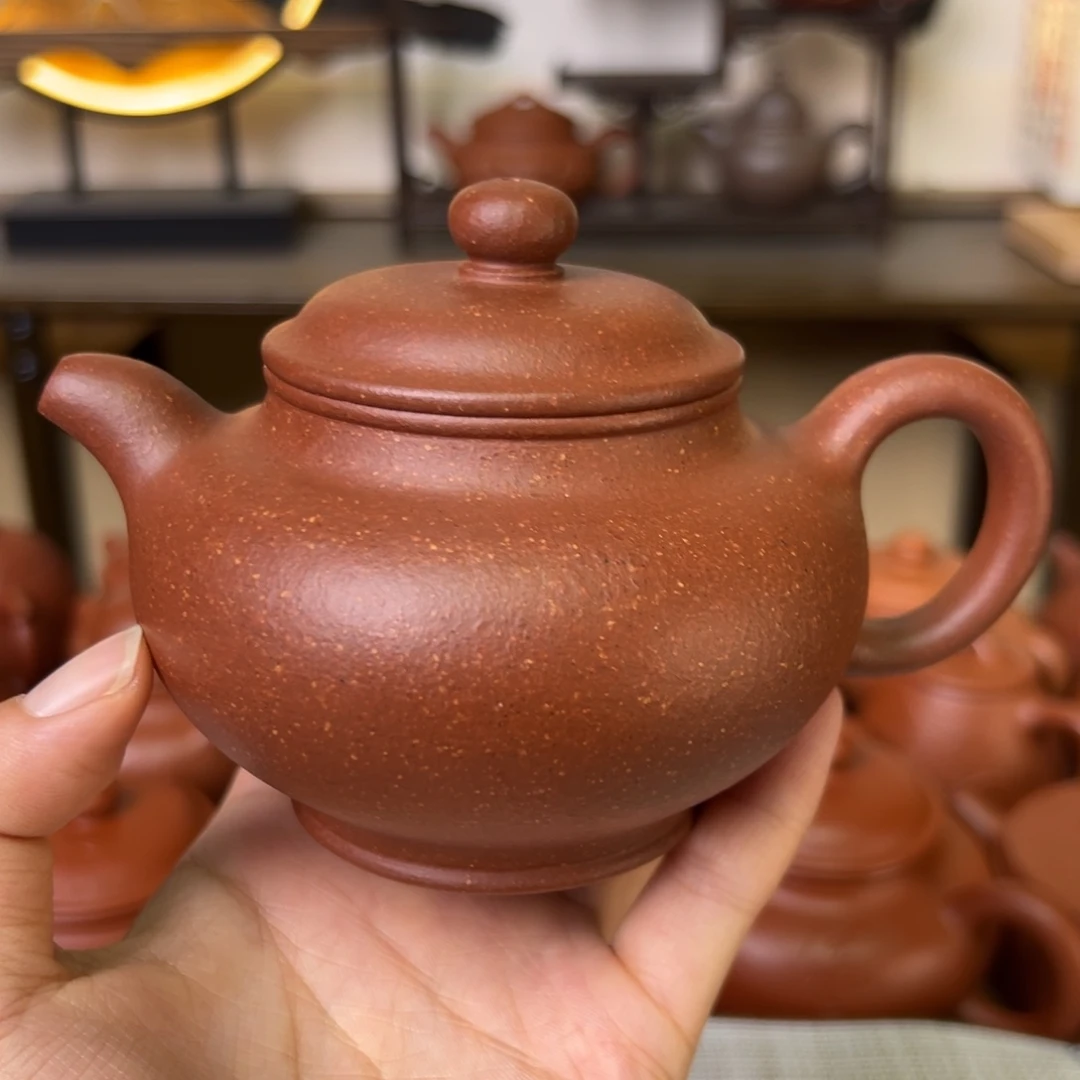 茶壶紫砂山***?紫砂壶多只壶红降坡250cc