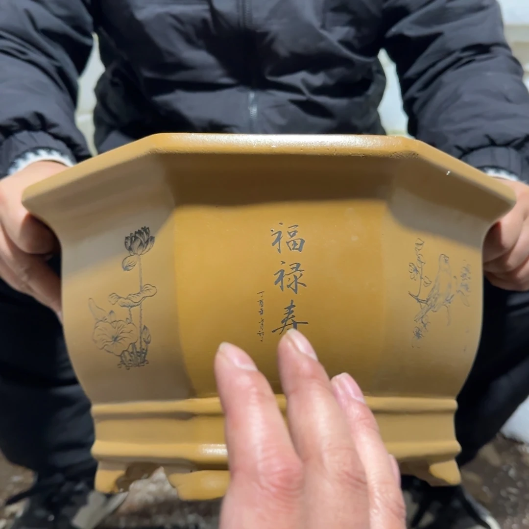 花盆紫砂口径为八