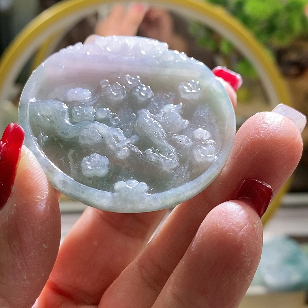 【闪购商品】翡翠颈饰未镶嵌喜上眉梢