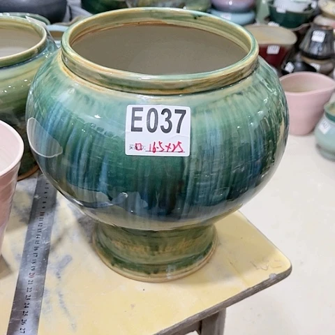 红陶景德镇手工制作花盆-无孔