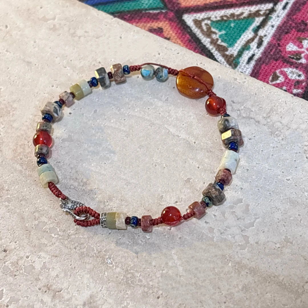 925银手链 【浮生】原创小众设计手工百搭精致时尚复古气质编绳手链