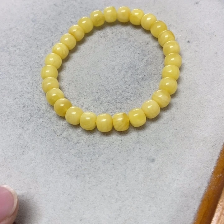 未镶嵌蜜蜡裸石手串
