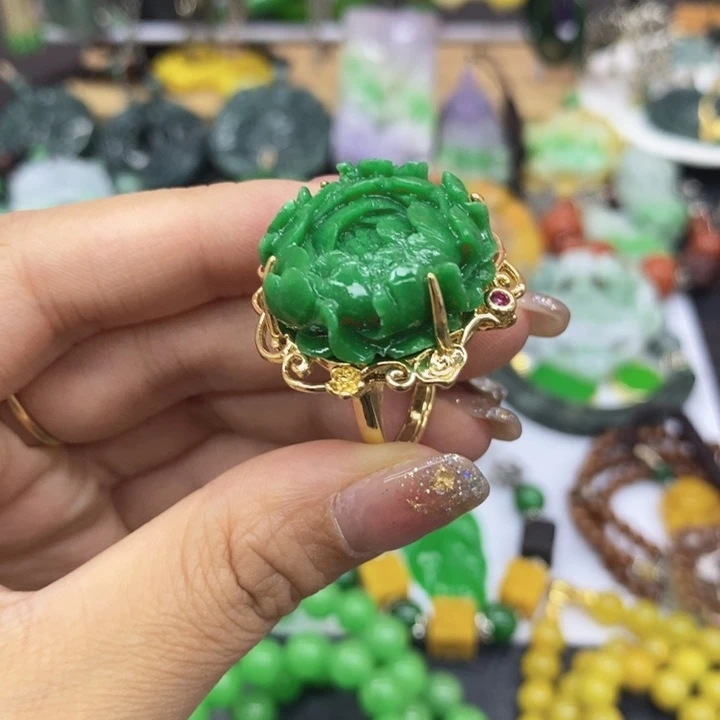 翡翠戒指未镶嵌戒指13