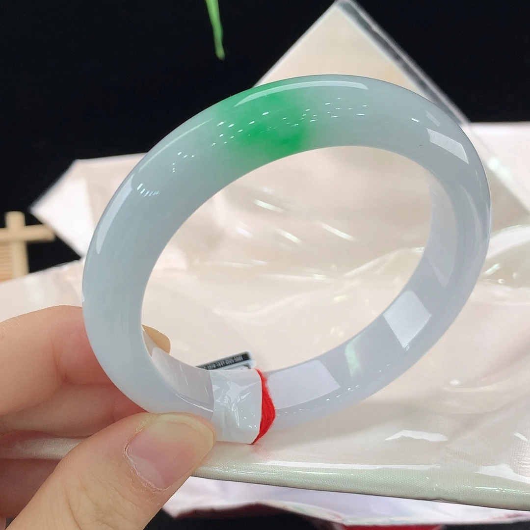 翡翠未镶嵌手镯0354