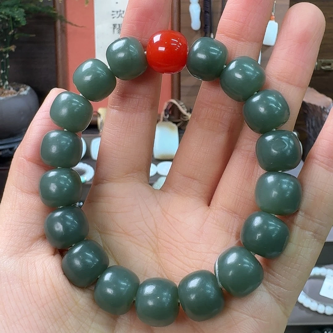 和田玉未镶嵌手链