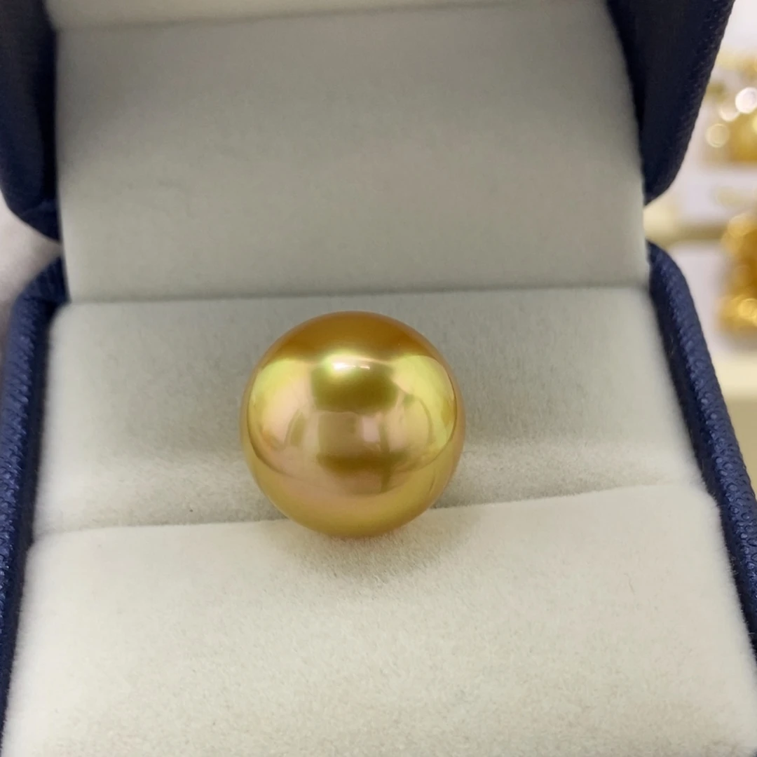 海水珍珠裸珠15.1南洋金珠裸珠