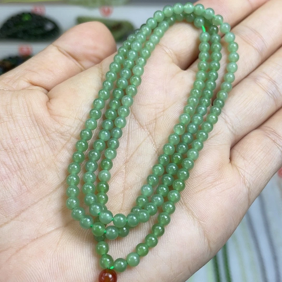 颈饰未镶嵌和田玉4mm