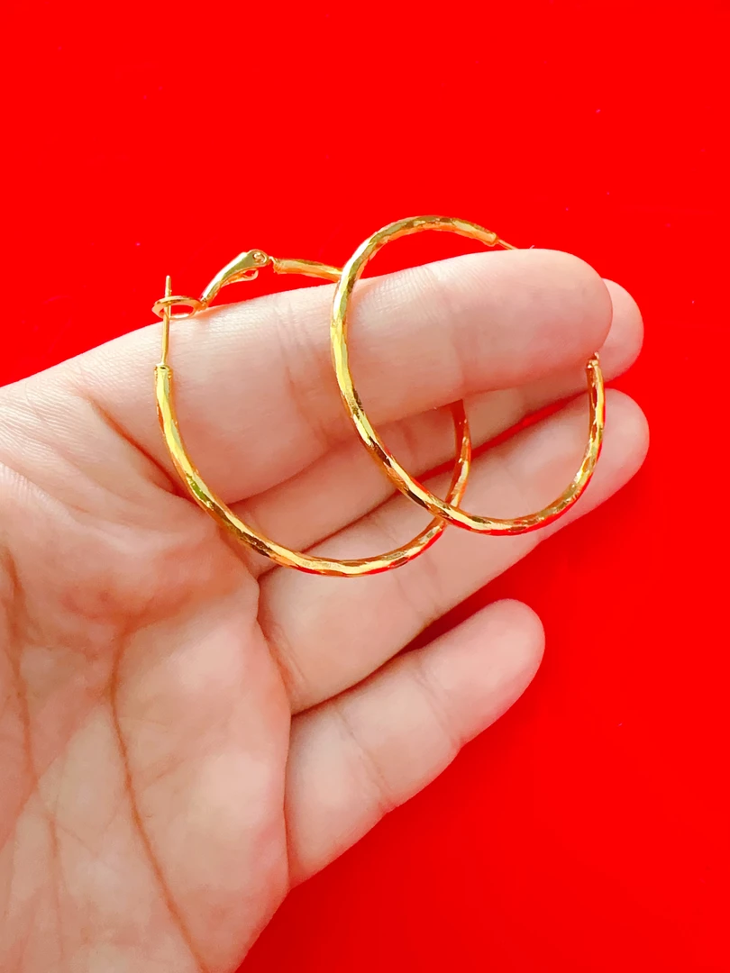 合金耳饰 RMG 耳环 قاپلىما ئالتۇن كىچىك چەمبەر ھالقا