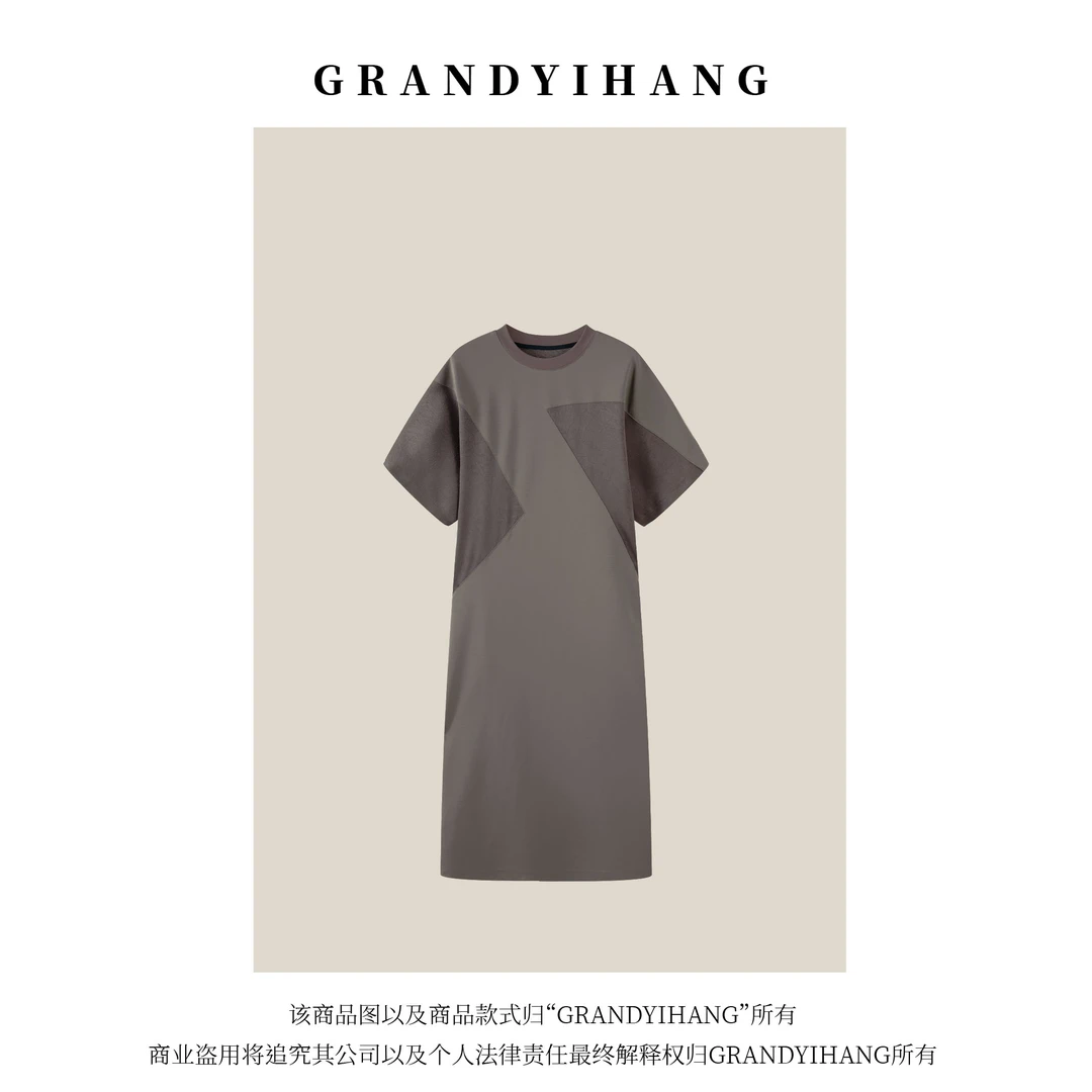 【叮叮推荐】夏季新款时尚休闲简约气质宽松连衣裙23560