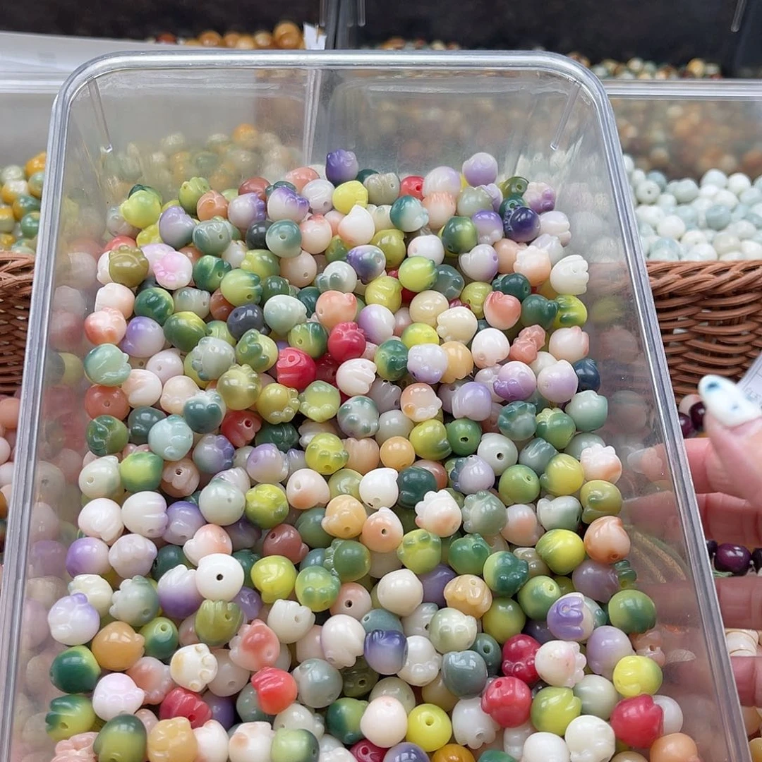 白玉菩提吊坠K/12mm/10+10颗