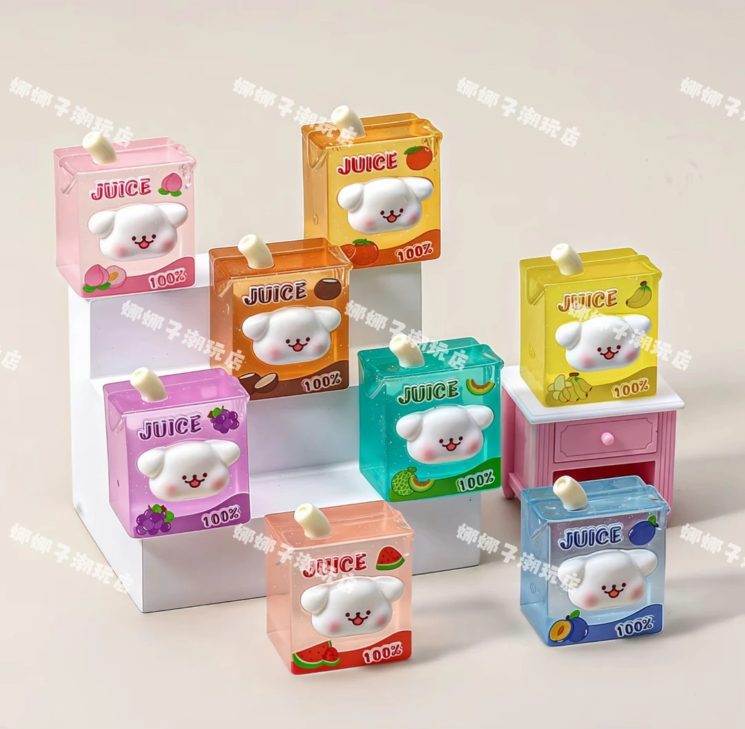 【双倍保底+踩点+多宠】高透线条小狗吸吸乐diy：树脂配件车载摆件