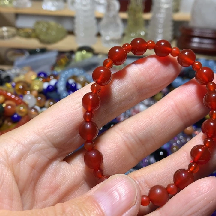 玛瑙/玉髓未镶嵌手链8mm手串
