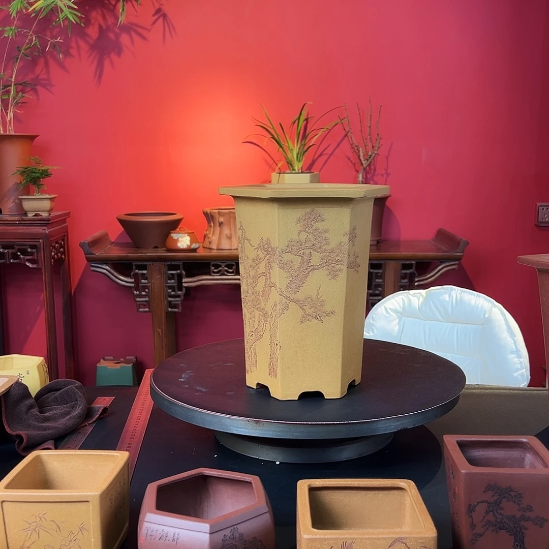 自***在花盆紫砂紫砂花盆