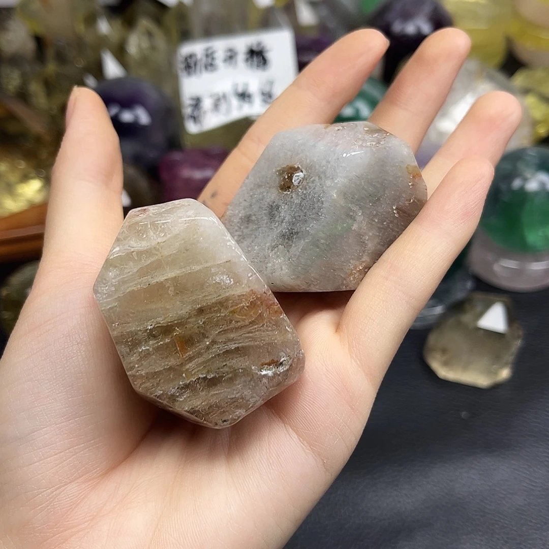 紫晶珠宝半成品未镶嵌37水晶石